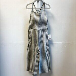 NWT Tea Collection Girls Striped Culotte Romper